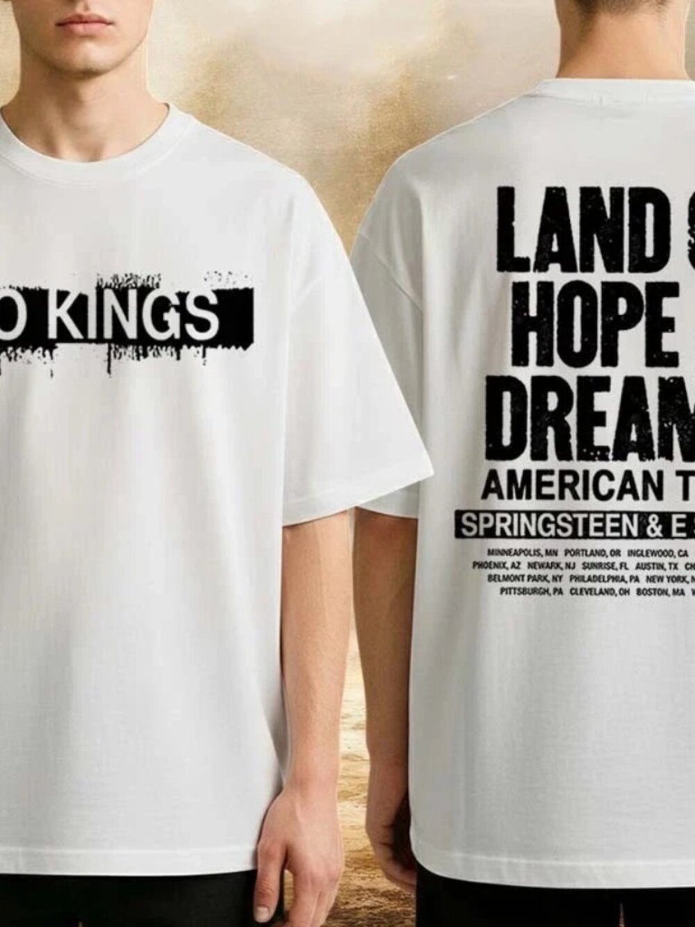 Bruce Springsteen 2026 Land Of Hope & Dreams American Tour No Kings T-Shirt 287